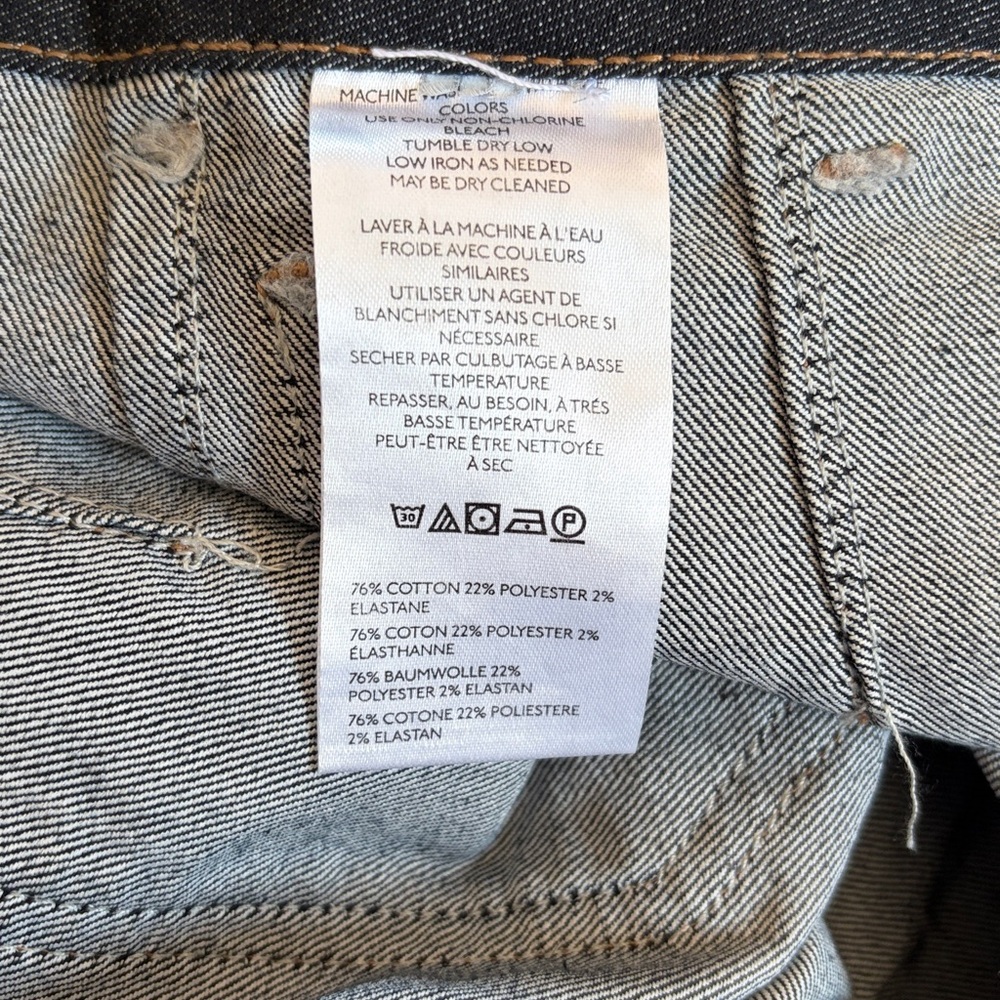 Anthropologie Maeve The Colette Wide Leg Jeans Size 24 Dark‎ Denim Rinse - Picture 9 of 13